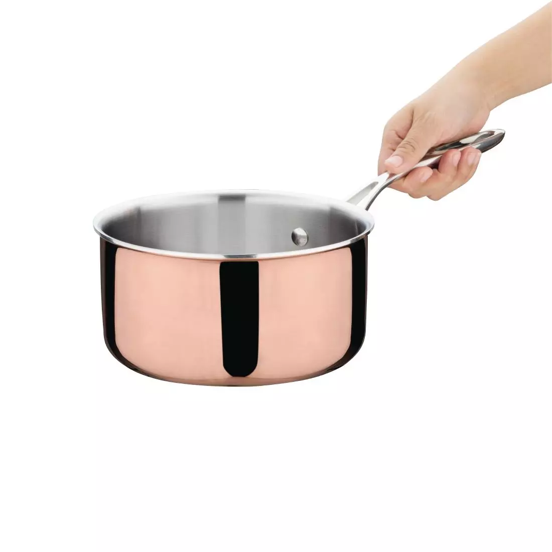 Een Vogue Triwall koperen inductie steelpan 18cm koop je bij ShopXPress