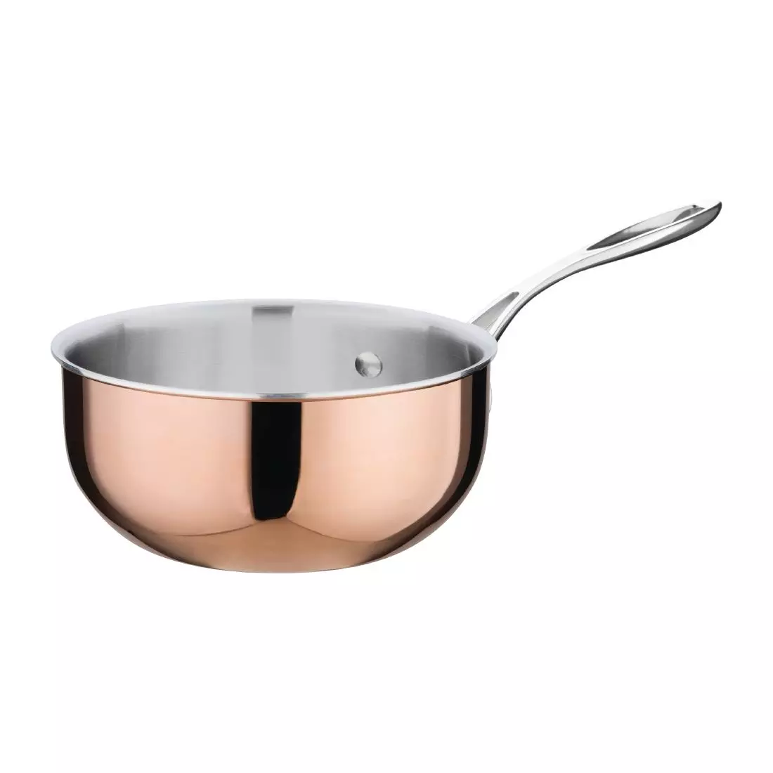 Een Vogue Triwall koperen inductie sauteuse conisch 20cm koop je bij ShopXPress