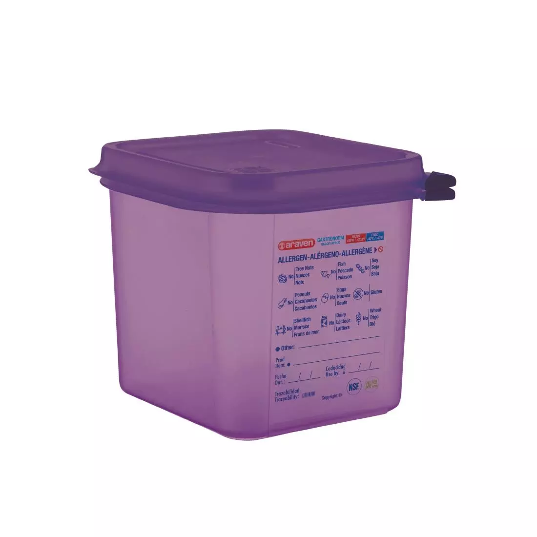 Een Araven GN 1/6 polypropylene voedseldoos 2,6L koop je bij ShopXPress