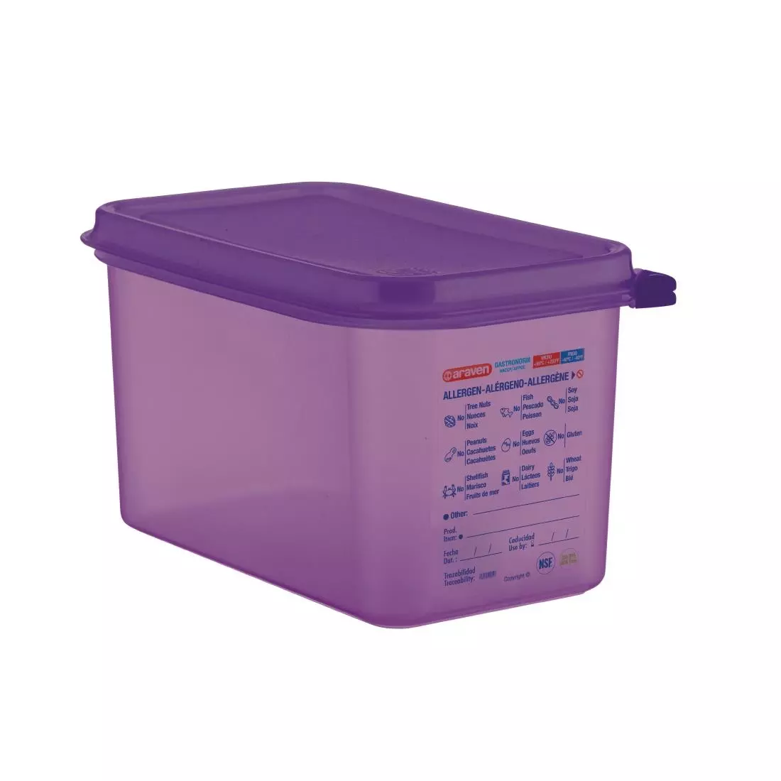 Een Araven GN 1/4 polypropylene voedseldoos 4,3L koop je bij ShopXPress