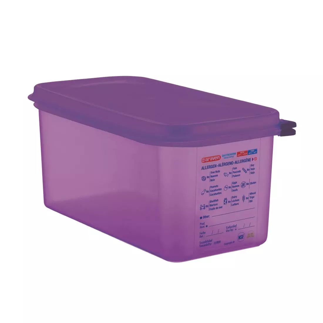 Een Araven GN 1/3 polypropylene voedseldoos 6L koop je bij ShopXPress