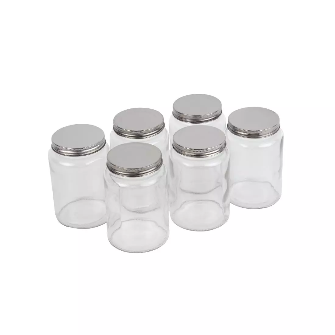 Een Vogue glazen pot met schroefdeksel 550ml (6 stuks) koop je bij ShopXPress