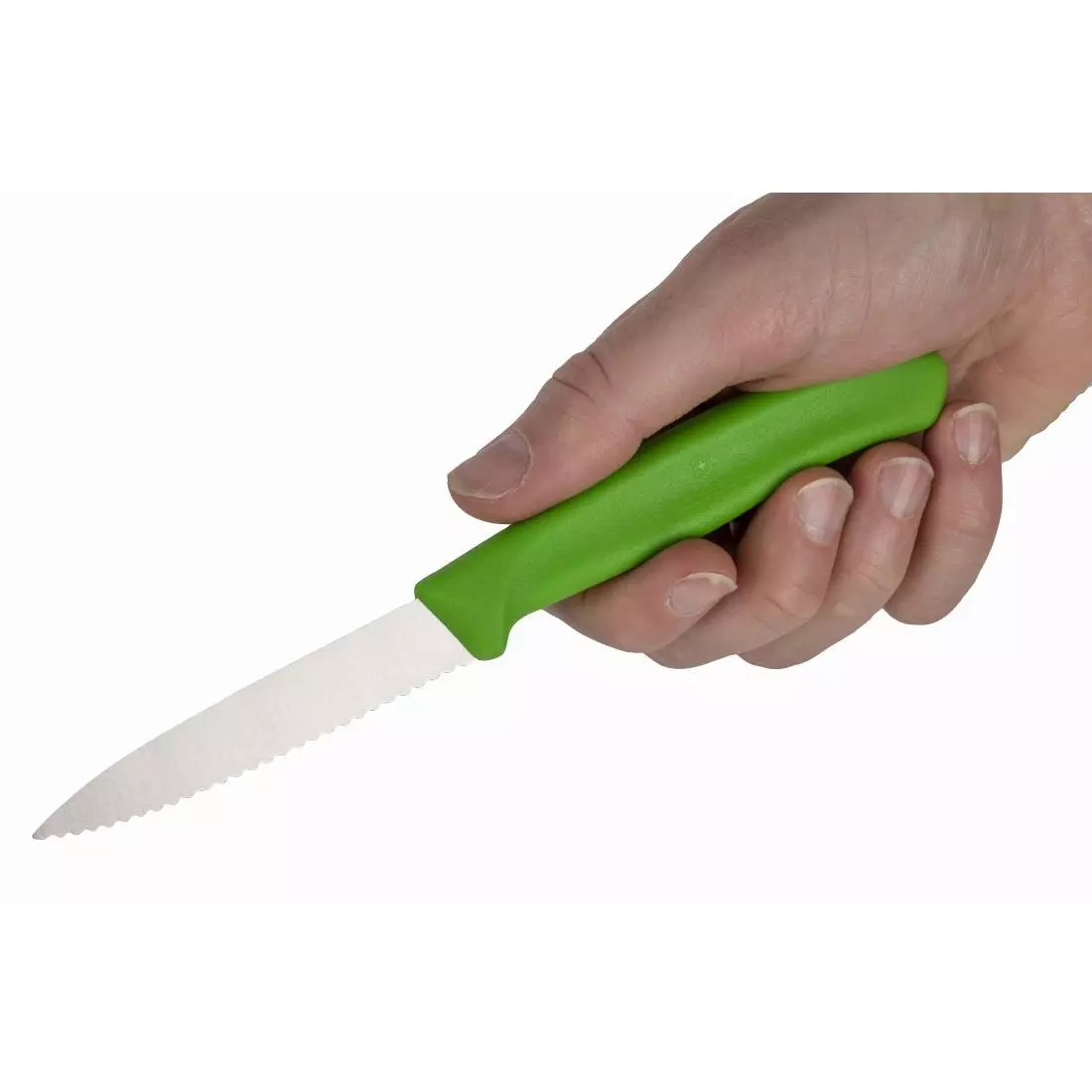 Een Victorinox gekarteld schilmesje groen 8cm koop je bij ShopXPress