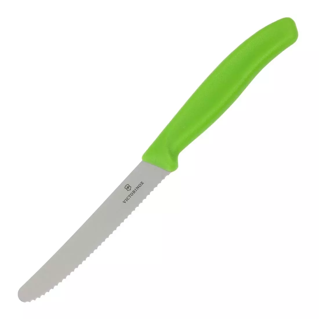 Een Victorinox gekarteld tomatenmes groen 11cm koop je bij ShopXPress