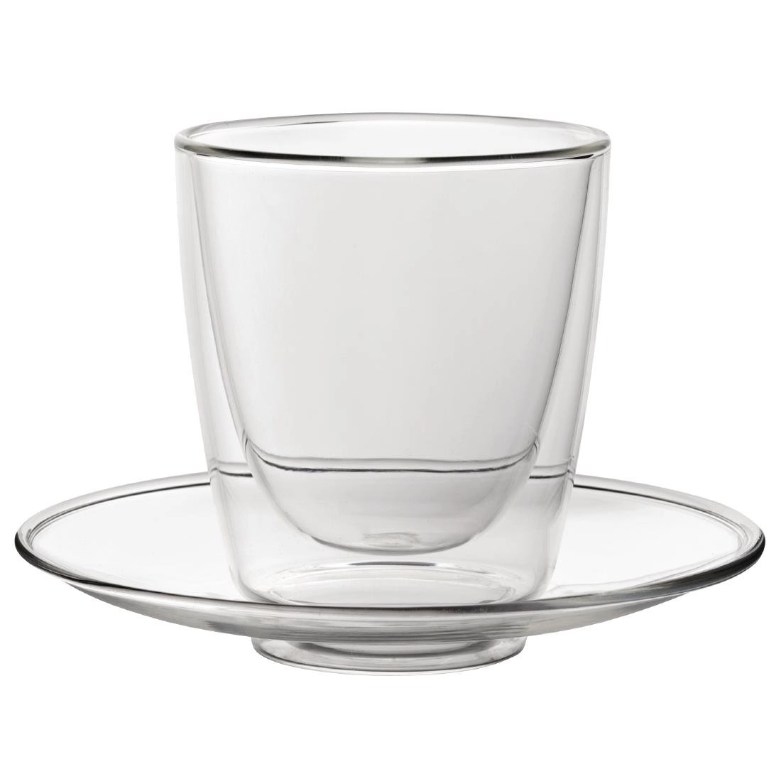 Een Utopia dubbelwandig cappuccinoglas en schotel 220 ml (pak van 6) koop je bij ShopXPress