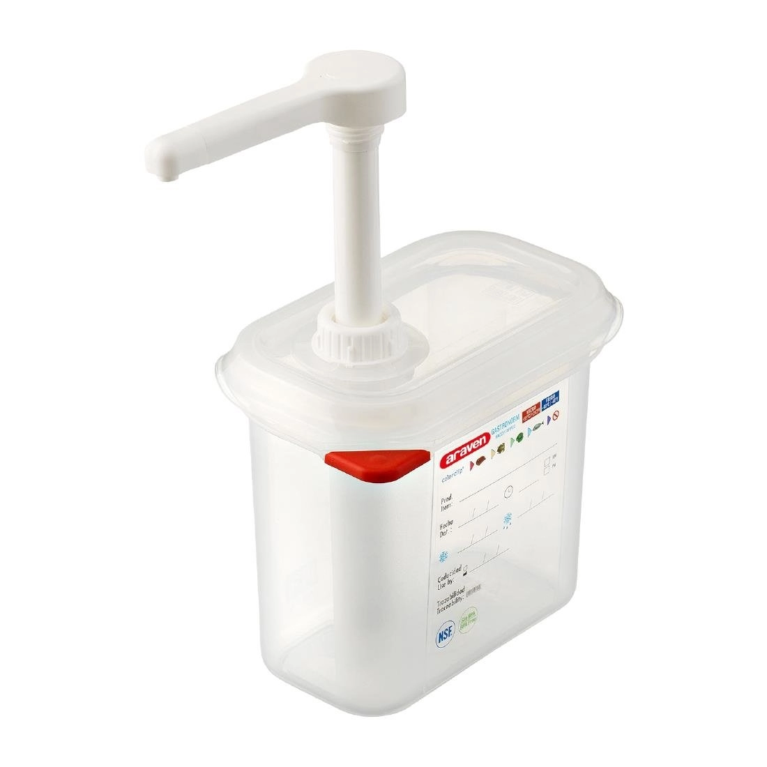 Een Araven sausdispenser GN 1/9 transparant 1,5L koop je bij ShopXPress