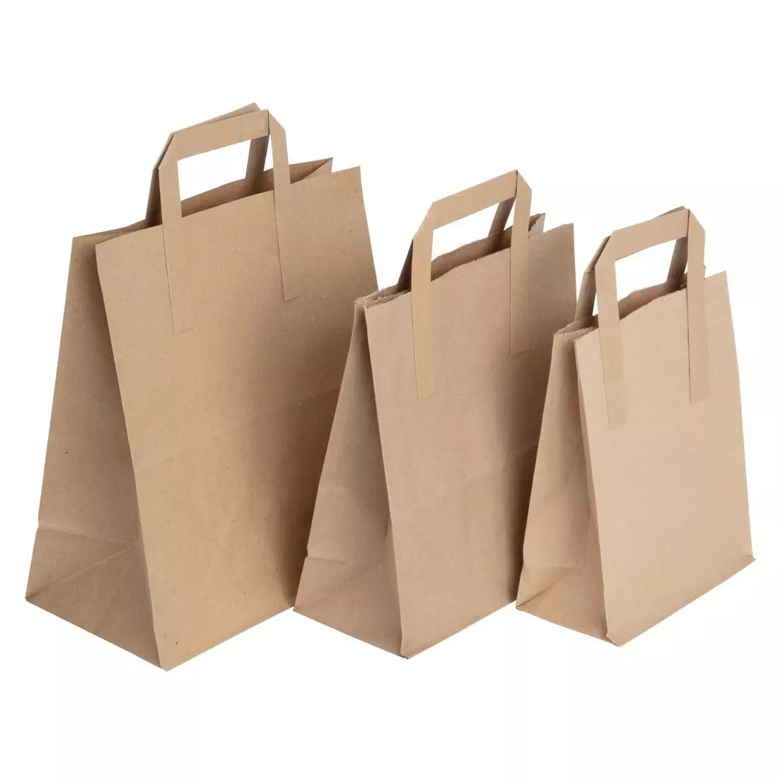 Een Fiesta Recyclable bruine papieren tassen recyclebaar groot (250 stuks) koop je bij ShopXPress
