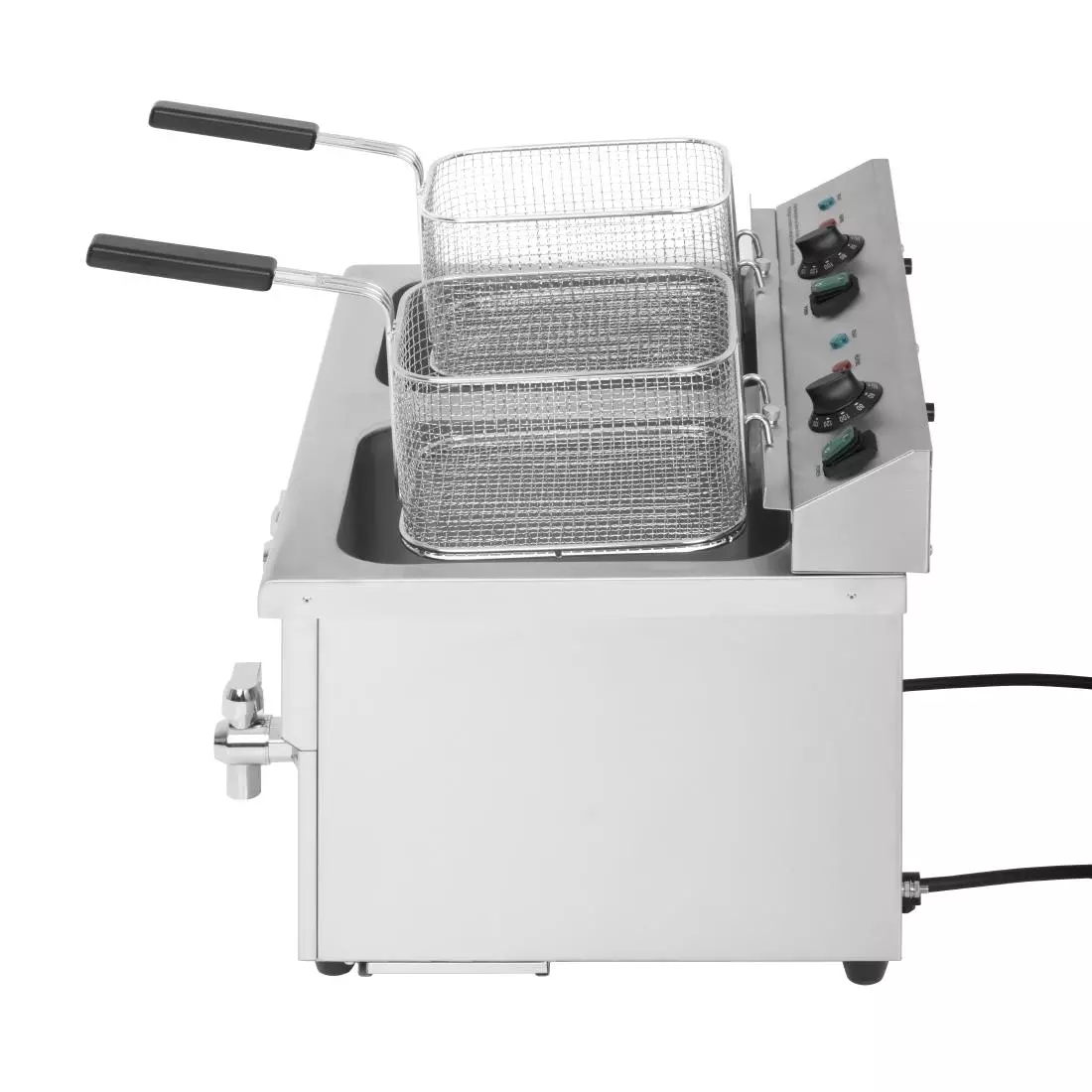 Een Buffalo dubbele inductie friteuse 2x 3000W koop je bij ShopXPress