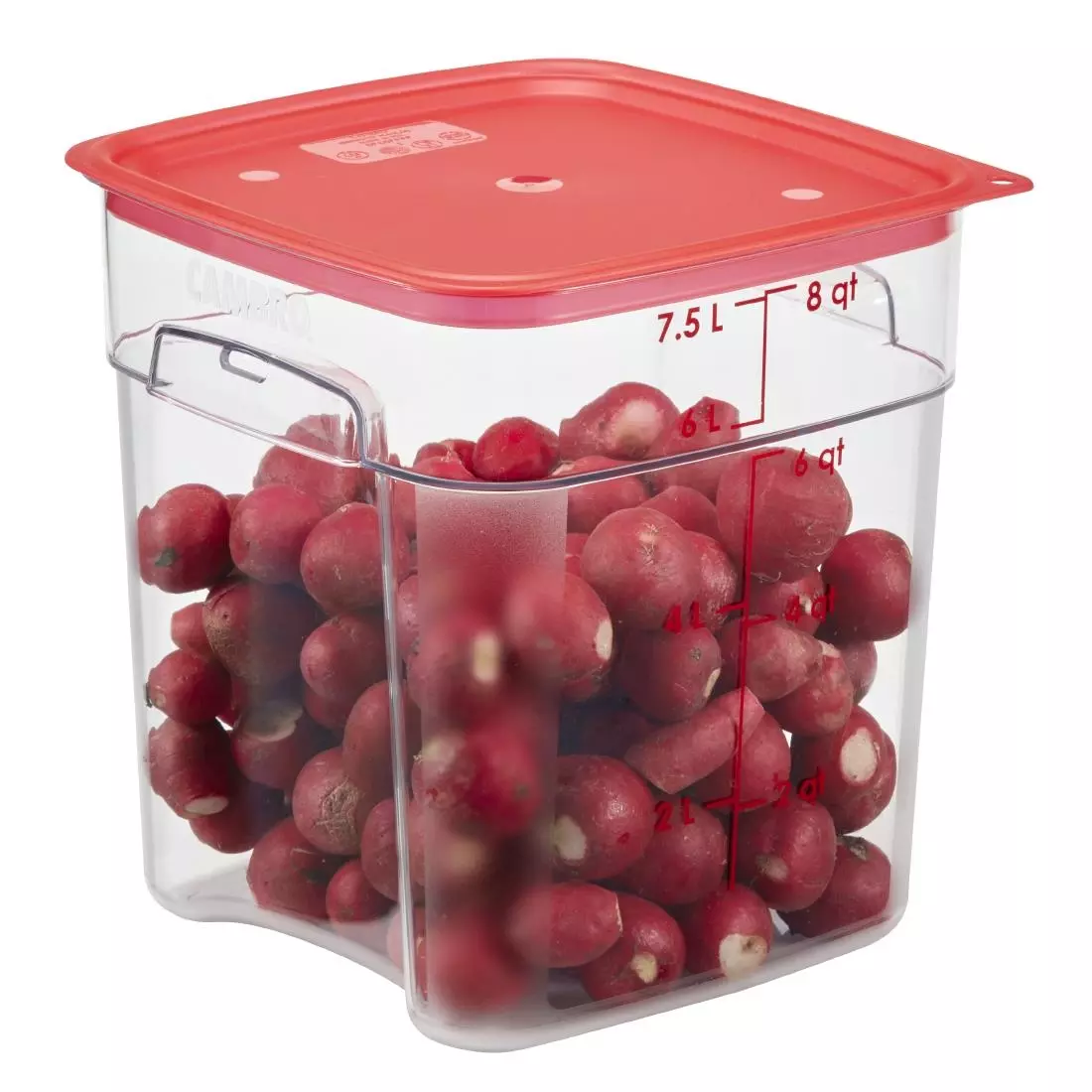 Een Cambro 7,6L FreshPro Camsquare voedselvoorraadpot koop je bij ShopXPress