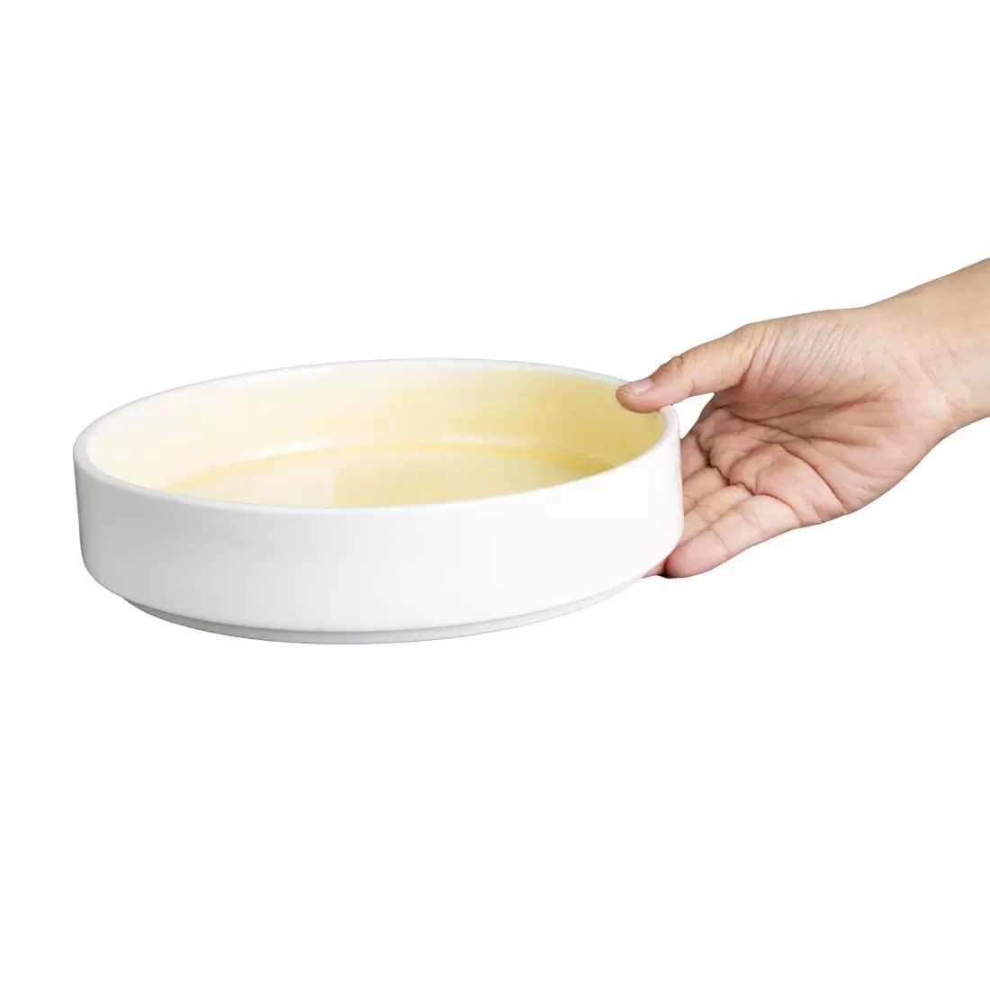 Een Olympia Fondant kommen lemon geel 215mm (4 stuks) koop je bij ShopXPress