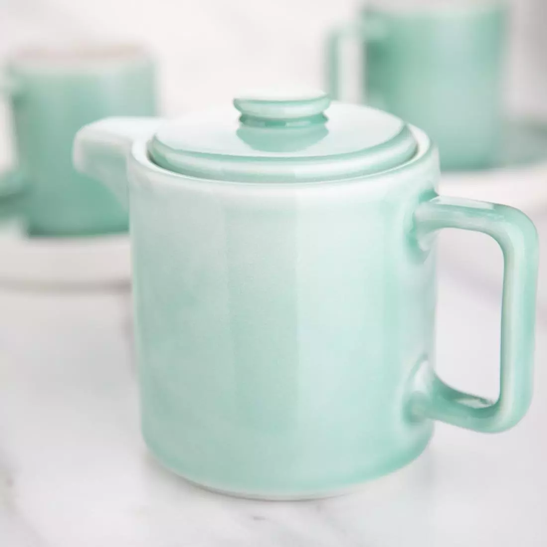 Een Olympia Fondant theepot mint groen 450ml (2 stuks) koop je bij ShopXPress