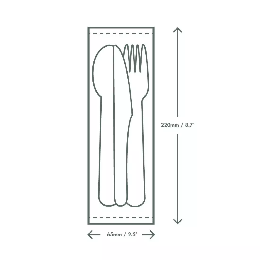 Een Vegware composteerbare papieren bestekset 4in1 (doos van 250) koop je bij ShopXPress