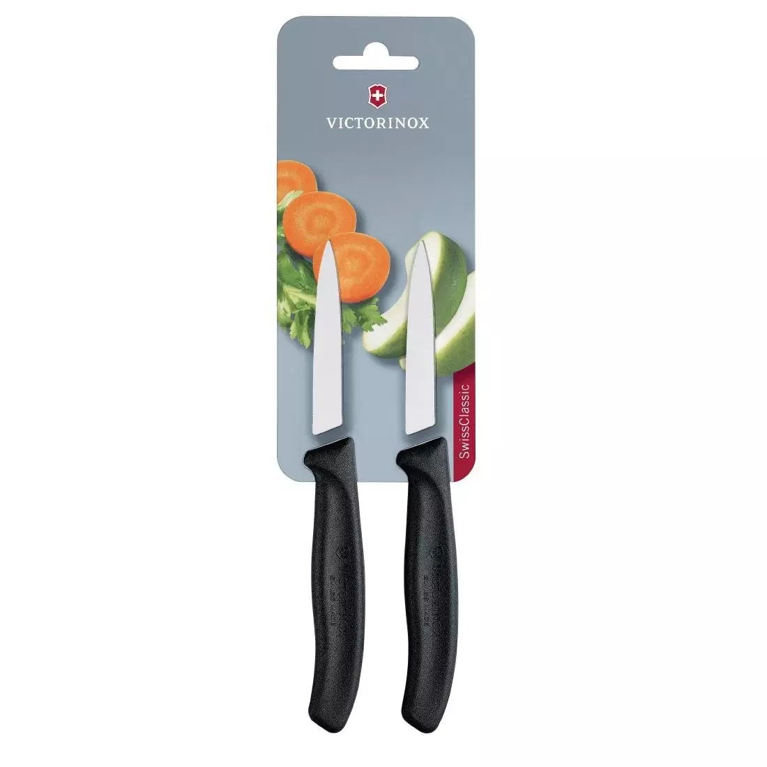 Een Victorinox Puntig Schilmesje 8cm Zwart (Pak van 2) koop je bij ShopXPress