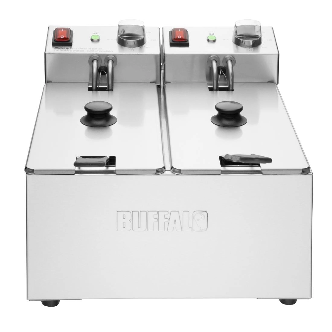 Een Buffalo dubbele friteuse 2x3L 2000W koop je bij ShopXPress