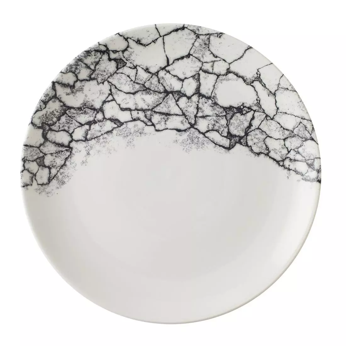 Een Churchill Kintsugi Accents Quartz Black Evolve coupe bord 26 cm pak van 12 koop je bij ShopXPress