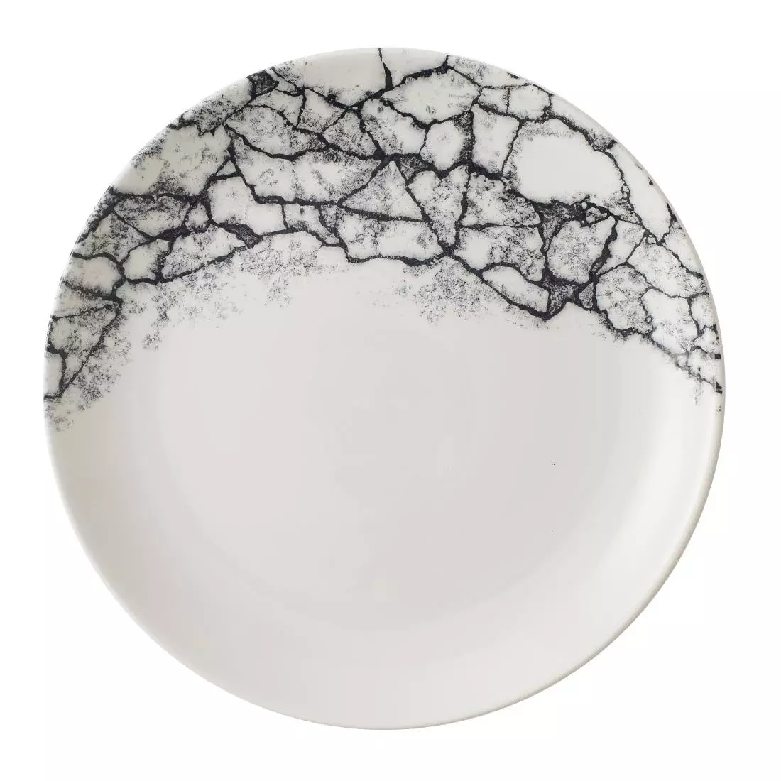 Een Churchill Kintsugi Accents Quartz Black Evolve coupe bord 22 cm pak van 12 koop je bij ShopXPress