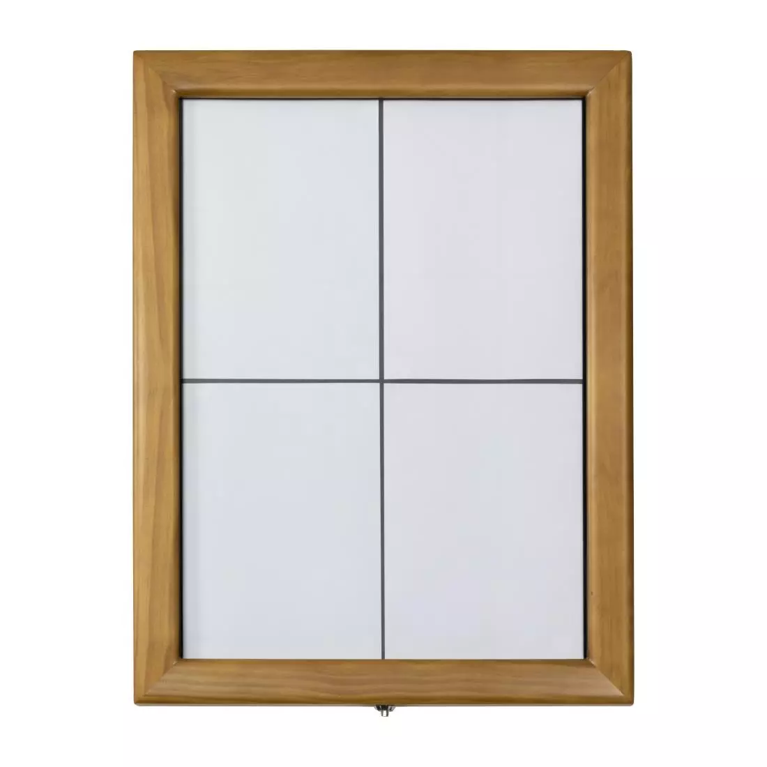 Een Securit Teak wit LED informatie 4xA4 display (excl paal en voet) koop je bij ShopXPress