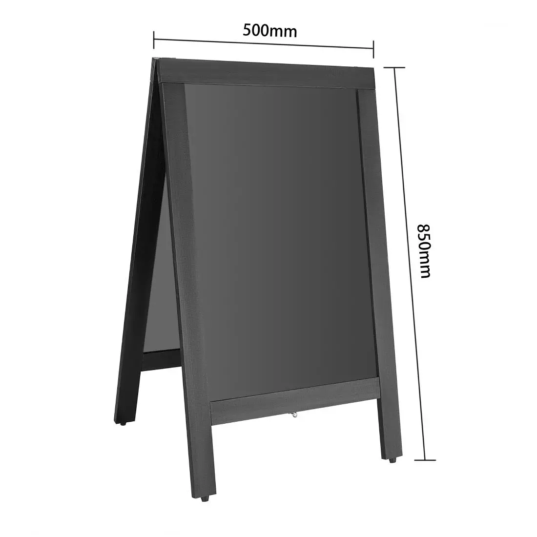 Een Olympia stoepplank zwart houten frame 500x850mm koop je bij ShopXPress