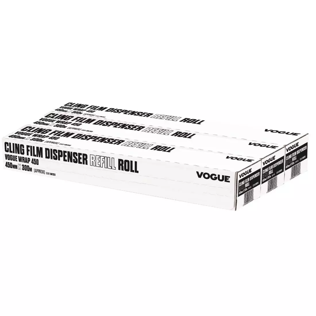 Een Vershoudfolie navulling voor Vogue Wrap450 dispenser - 45(B)cm x 300(L)m (3 stuks) koop je bij ShopXPress