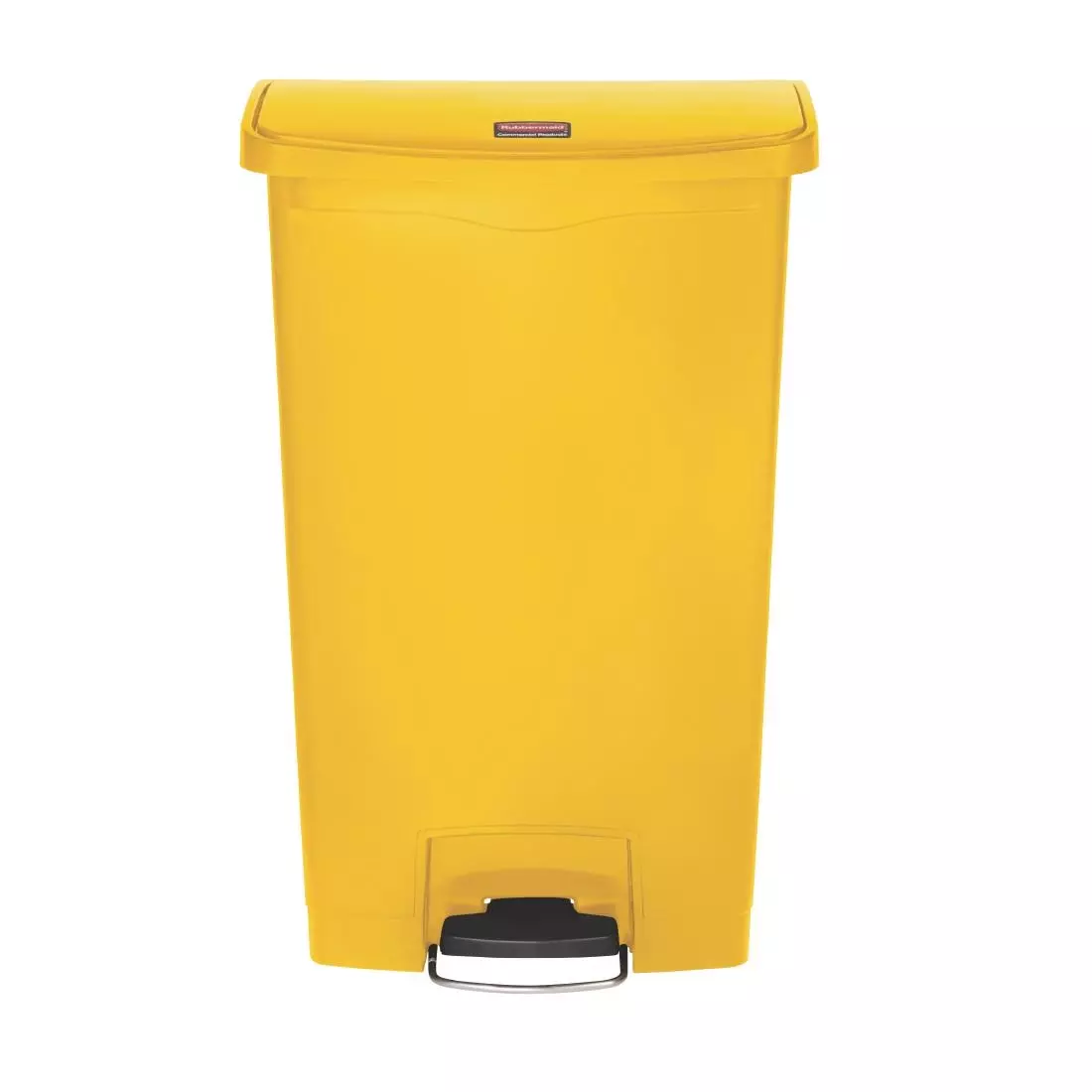 Een Rubbermaid Slim Jim Front Step pedaalemmer 68L geel koop je bij ShopXPress