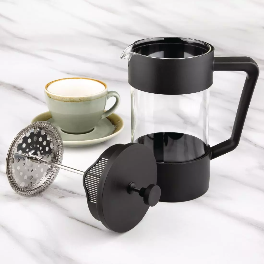 Een Olympia cafetière zwart 1L koop je bij ShopXPress