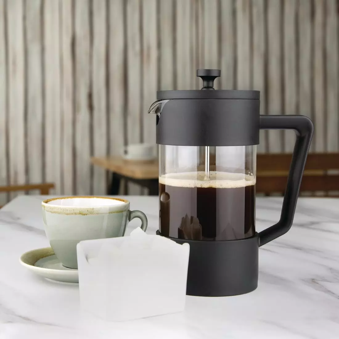 Een Olympia cafetière zwart 1L koop je bij ShopXPress