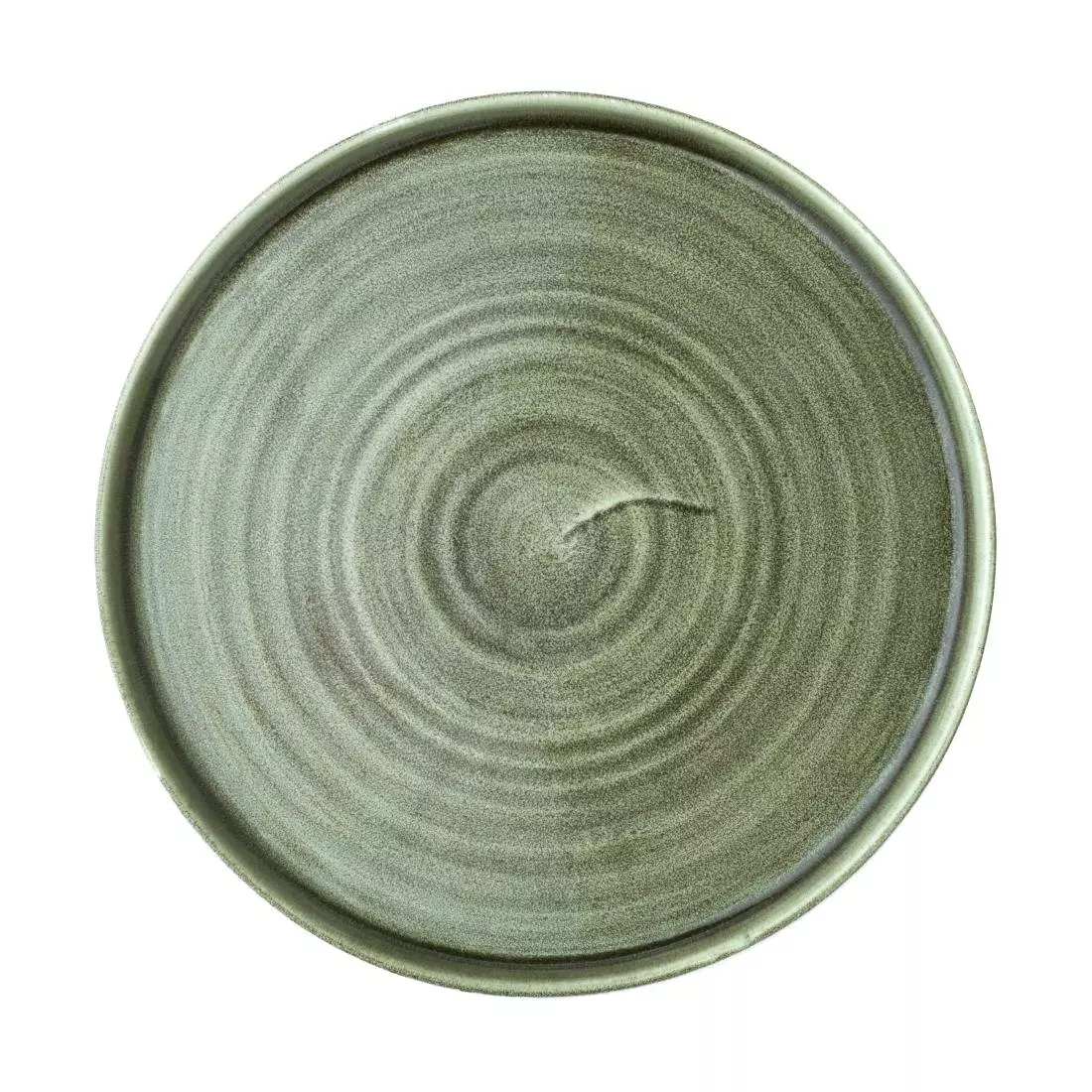 Een Churchill Stonecast Patina Burnished Green bord met opstaande rand 25.9 cm pak van 6 koop je bij ShopXPress