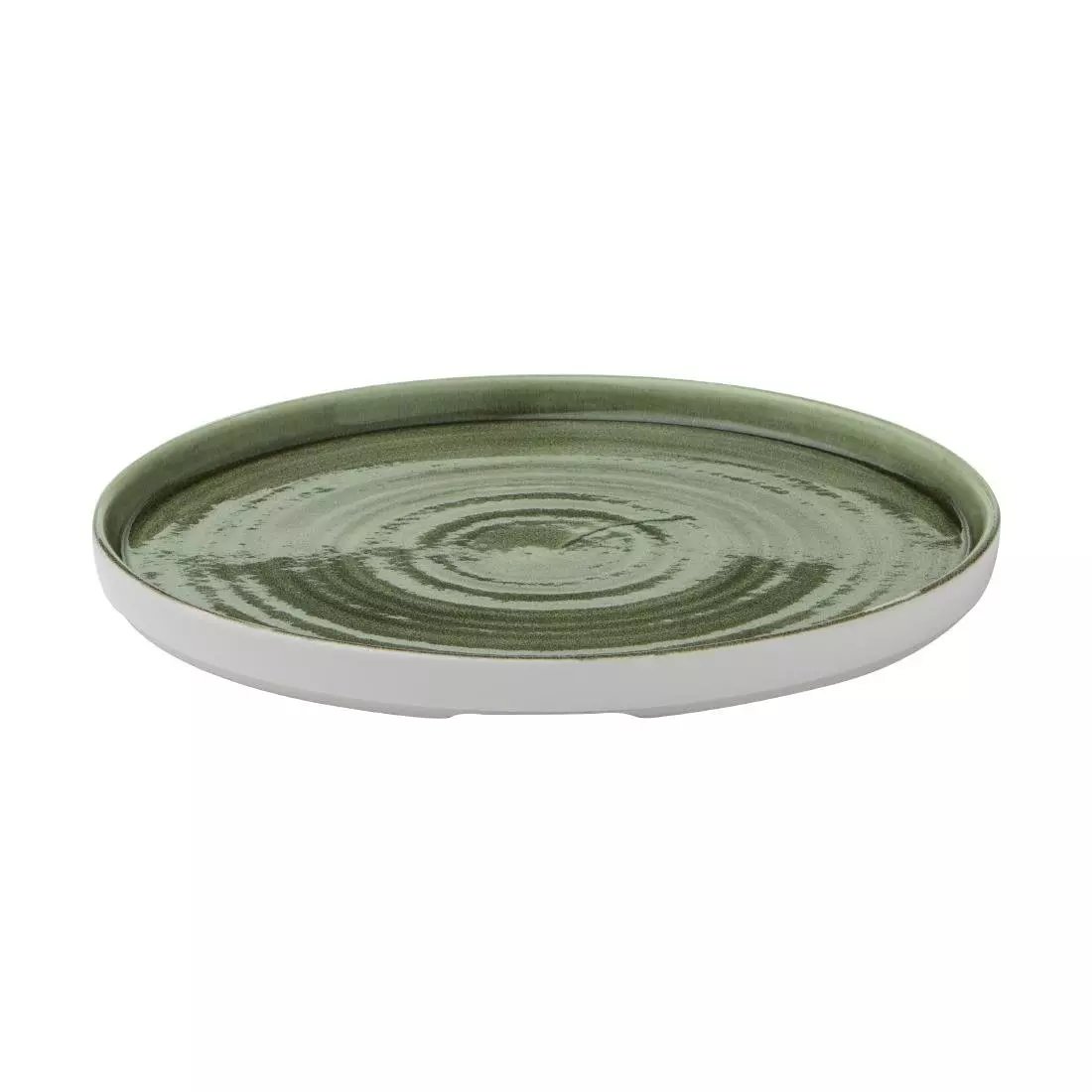 Een Churchill Stonecast Patina Burnished Green bord met opstaande rand 25.9 cm pak van 6 koop je bij ShopXPress