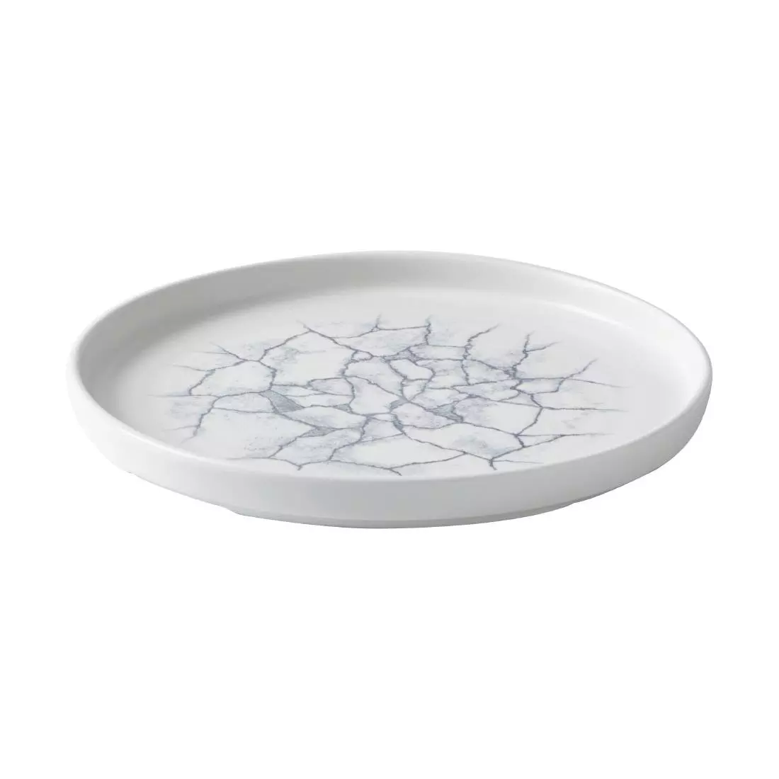 Een Churchill Studio Prints Kintsugi Pearl Grey bord met opstaande rand 22 cm pak van 6 koop je bij ShopXPress