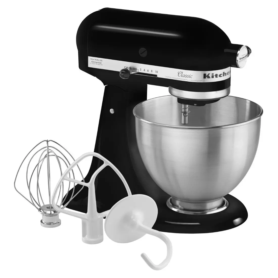 Een KitchenAid klassieke standmixer met kantelbare kop 4,3 liter 5K45SSEOB koop je bij ShopXPress