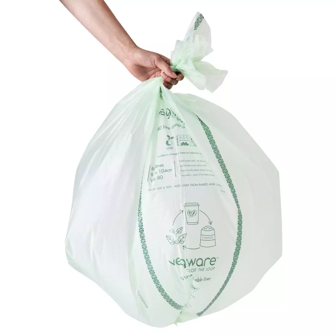 Een Vegware Biobag composteerbare afvalzakken 80L (240 stuks) koop je bij ShopXPress