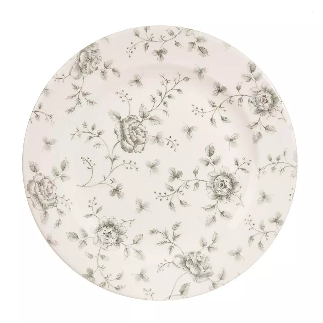 Een Churchill Rose Chintz Grey bord 30.5 cm pak van 6 koop je bij ShopXPress