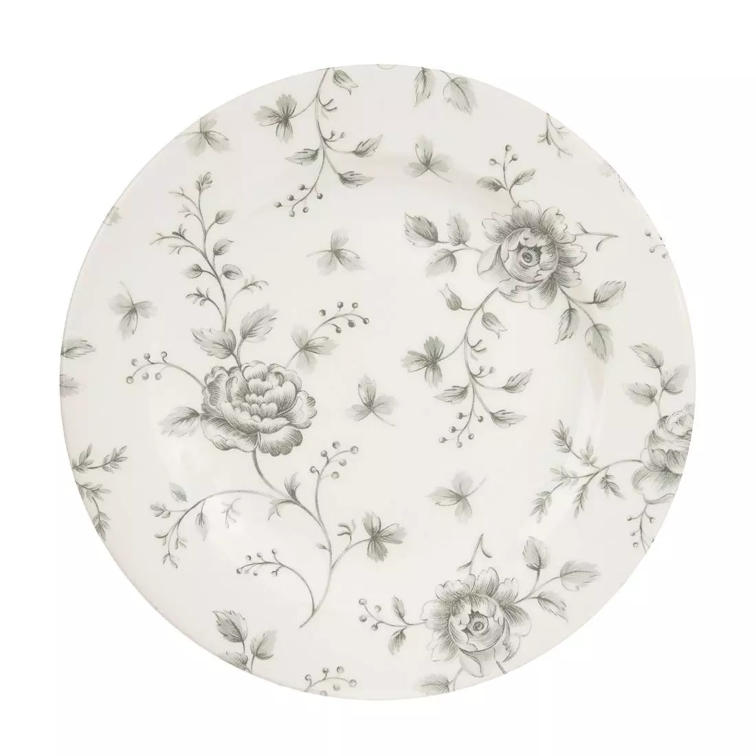 Een Churchill Rose Chintz Grey bord 21 cm pak van 6 koop je bij ShopXPress