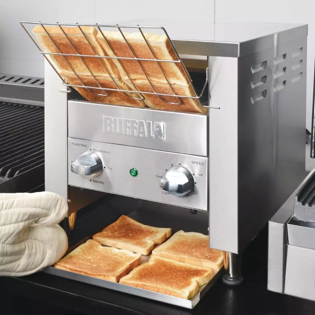 Een Buffalo dubbele conveyor toaster koop je bij ShopXPress