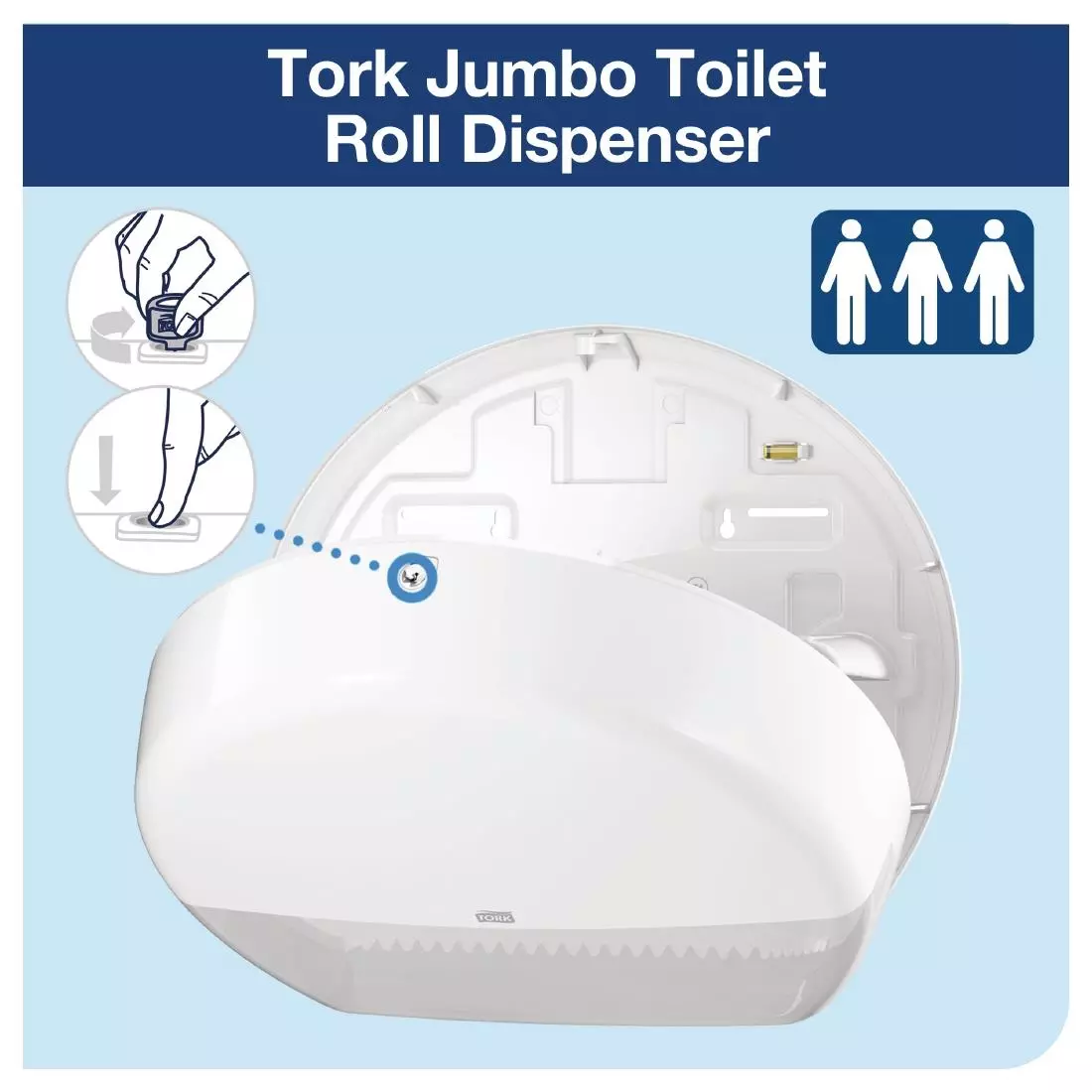 Een Tork Jumbo toiletroldispenser wit koop je bij ShopXPress