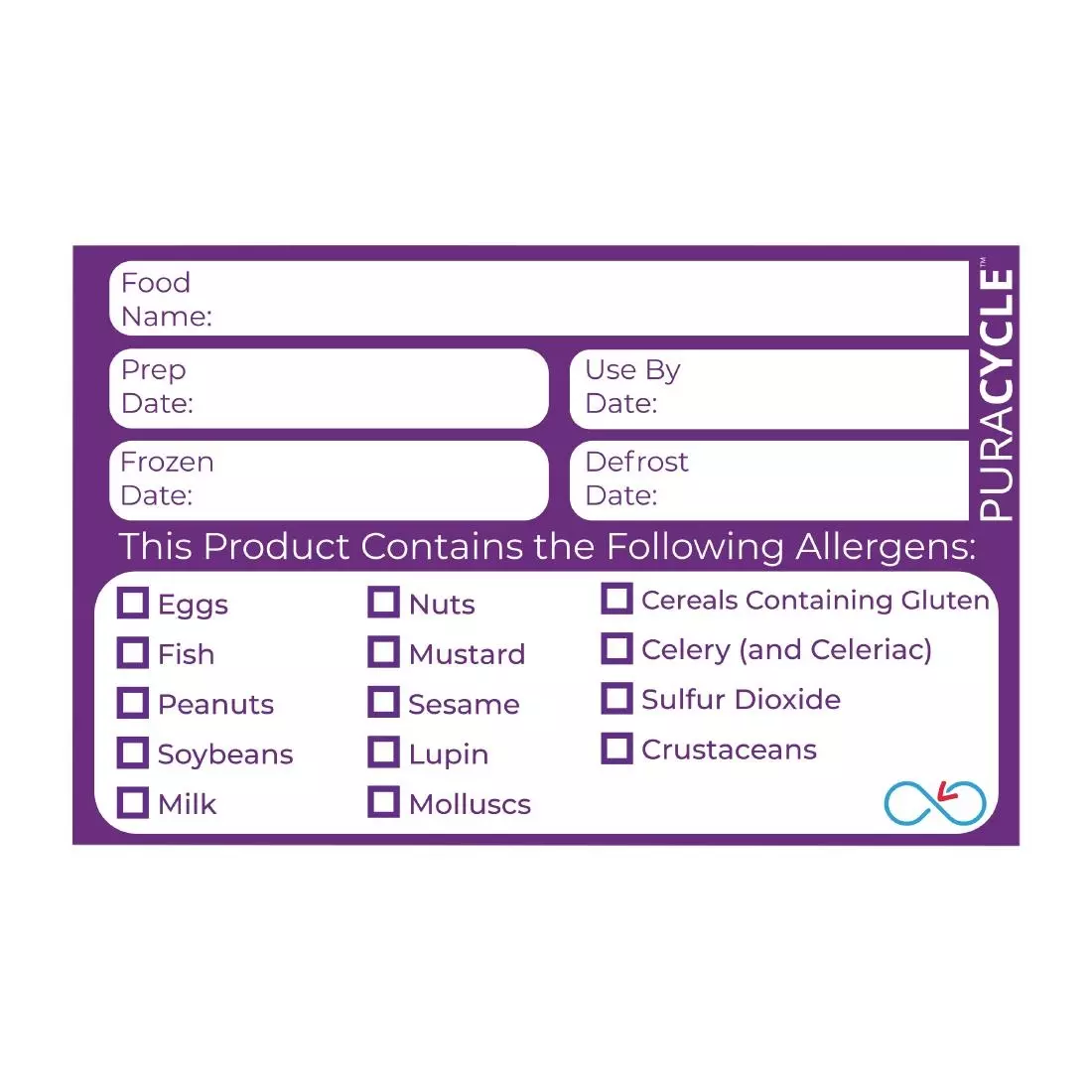Een PuraCycle herbruikbare allergeenlabels (20 stuks) koop je bij ShopXPress