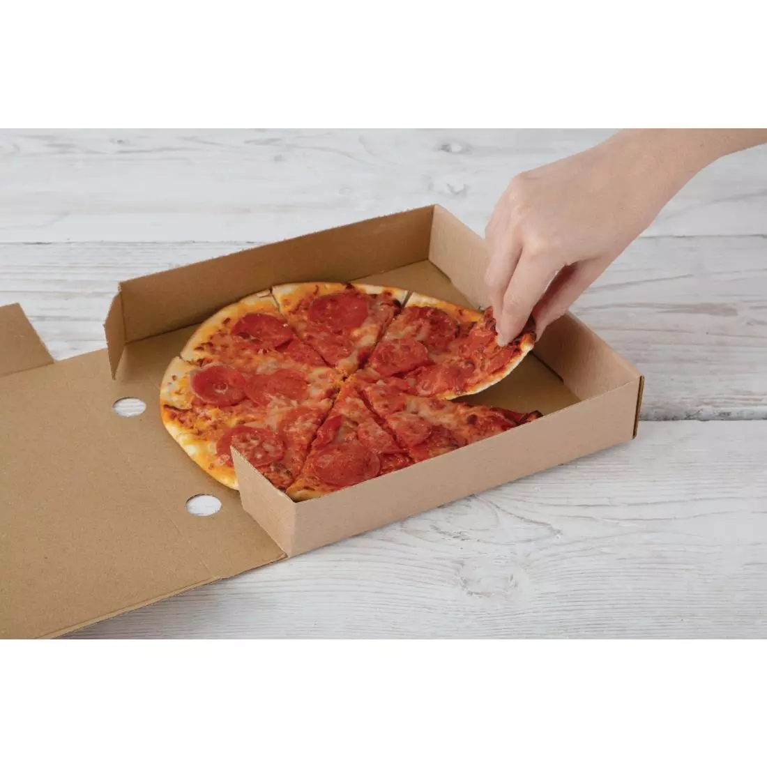 Een Fiesta Compostable composteerbare kartonnen pizzadozen 23cm (100 stuks) koop je bij ShopXPress