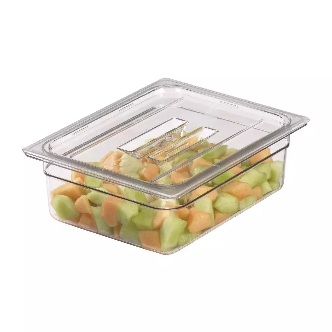 Een Cambro Camview BPA vrij GN 1/2 deksel met handvat koop je bij ShopXPress