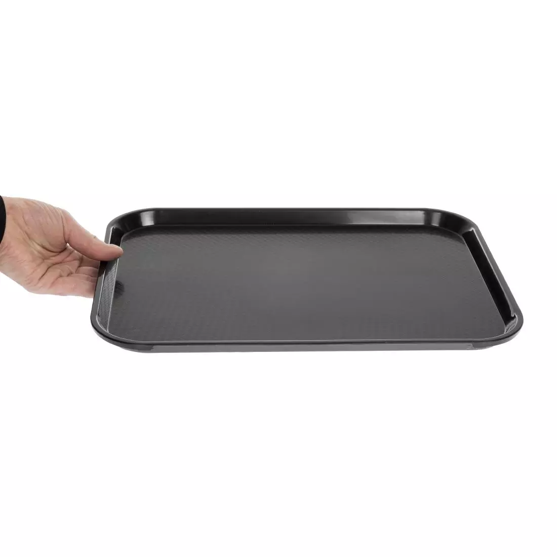 Een Cambro polypropyleen fastfood dienblad zwart 410mm koop je bij ShopXPress