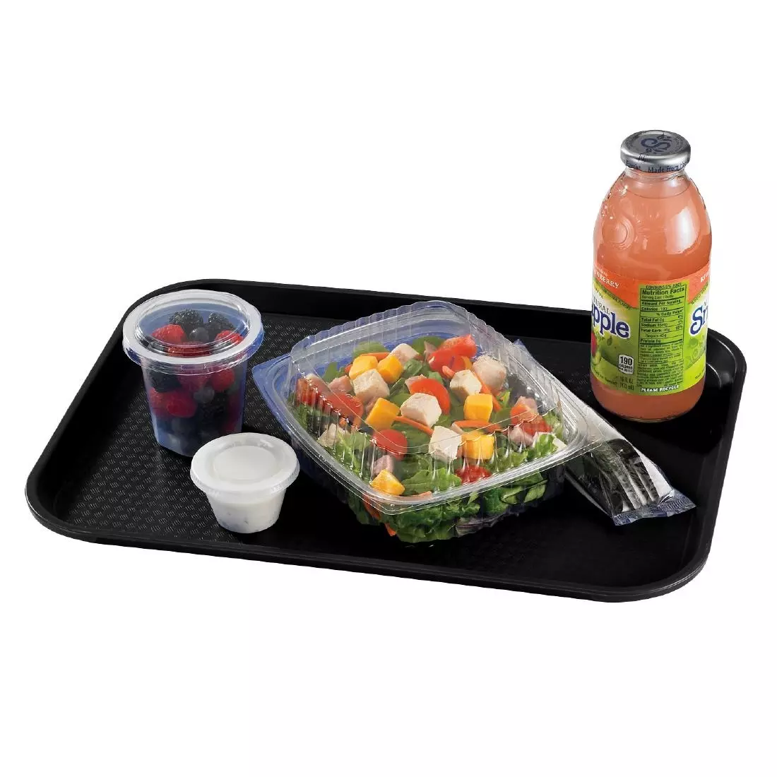 Een Cambro polypropyleen fastfood dienblad zwart 410mm koop je bij ShopXPress