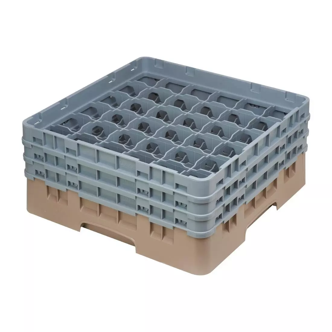 Een Cambro Camrack vaatwaskorf met 36 compartimenten max. glashoogte 17,4cm koop je bij ShopXPress