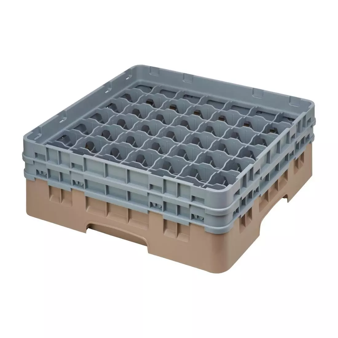 Een Cambro Camrack vaatwaskorf met 49 compartimenten max. glashoogte 13,3cm koop je bij ShopXPress