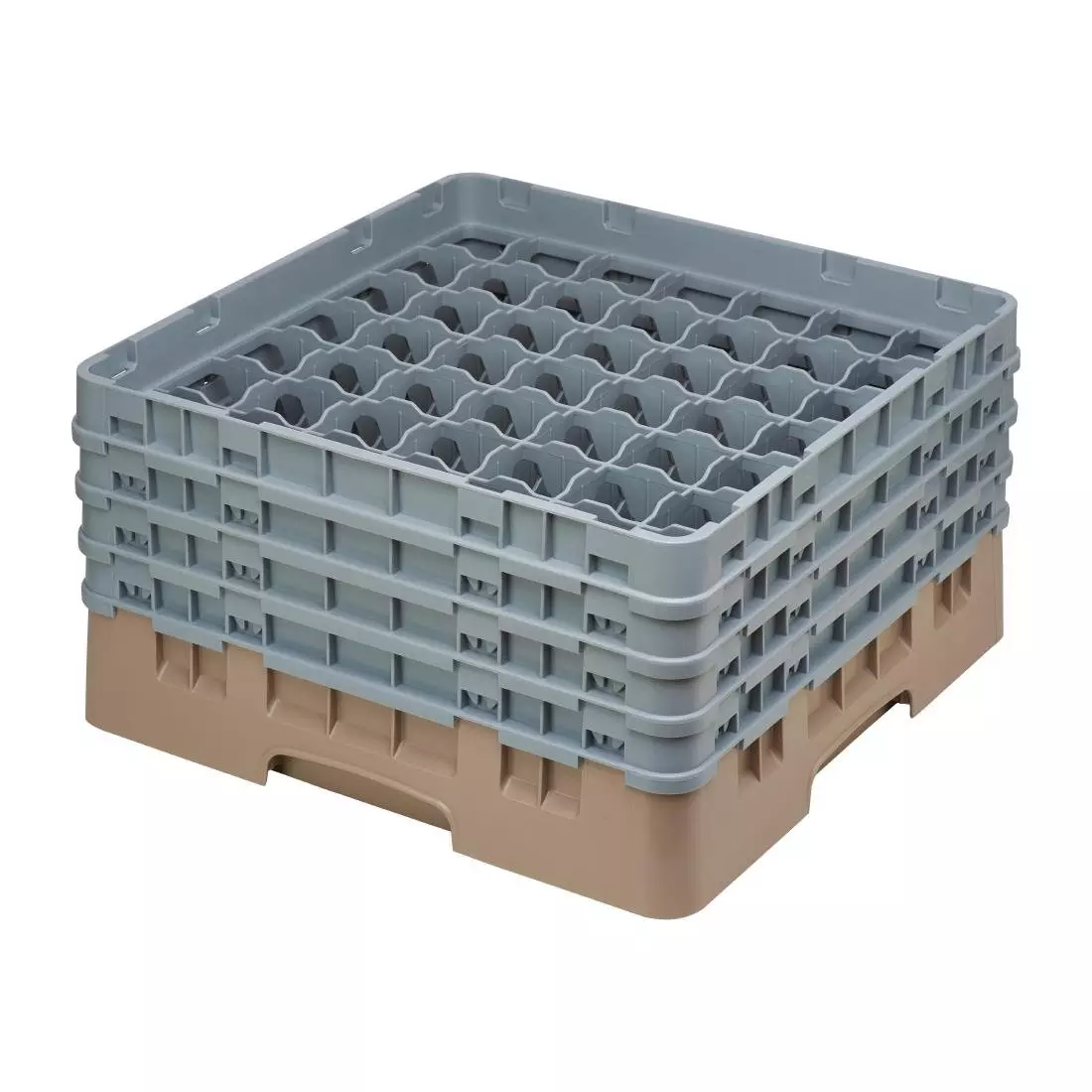 Een Cambro Camrack vaatwaskorf met 49 compartimenten max. glashoogte 21,5cm koop je bij ShopXPress