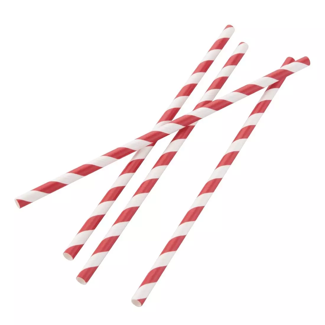 Een Fiesta Compostable composteerbare papieren rietjes rood-wit gestreept (250 stuks) koop je bij ShopXPress