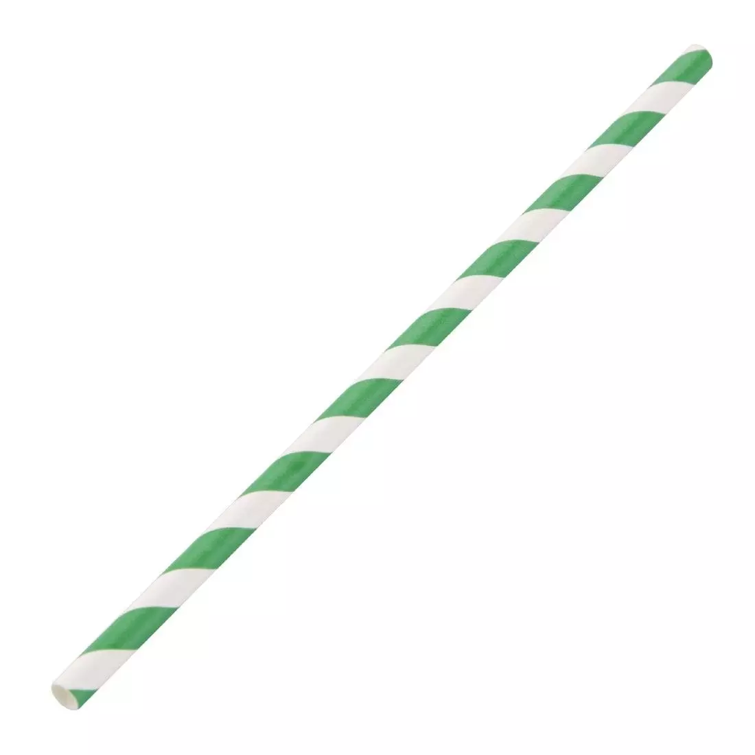 Een Fiesta Compostable composteerbare papieren rietjes groen-wit gestreept (250 stuks) koop je bij ShopXPress