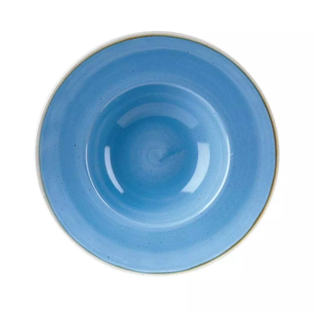 Een Churchill Stonecast Cornflower Blue kom met brede rand Medium 23.88 cm pak van 12 koop je bij ShopXPress