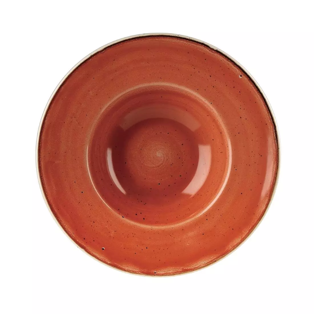 Een Churchill Stonecast Spiced Orange kom met brede rand Medium 23.88 cm pak van 12 koop je bij ShopXPress