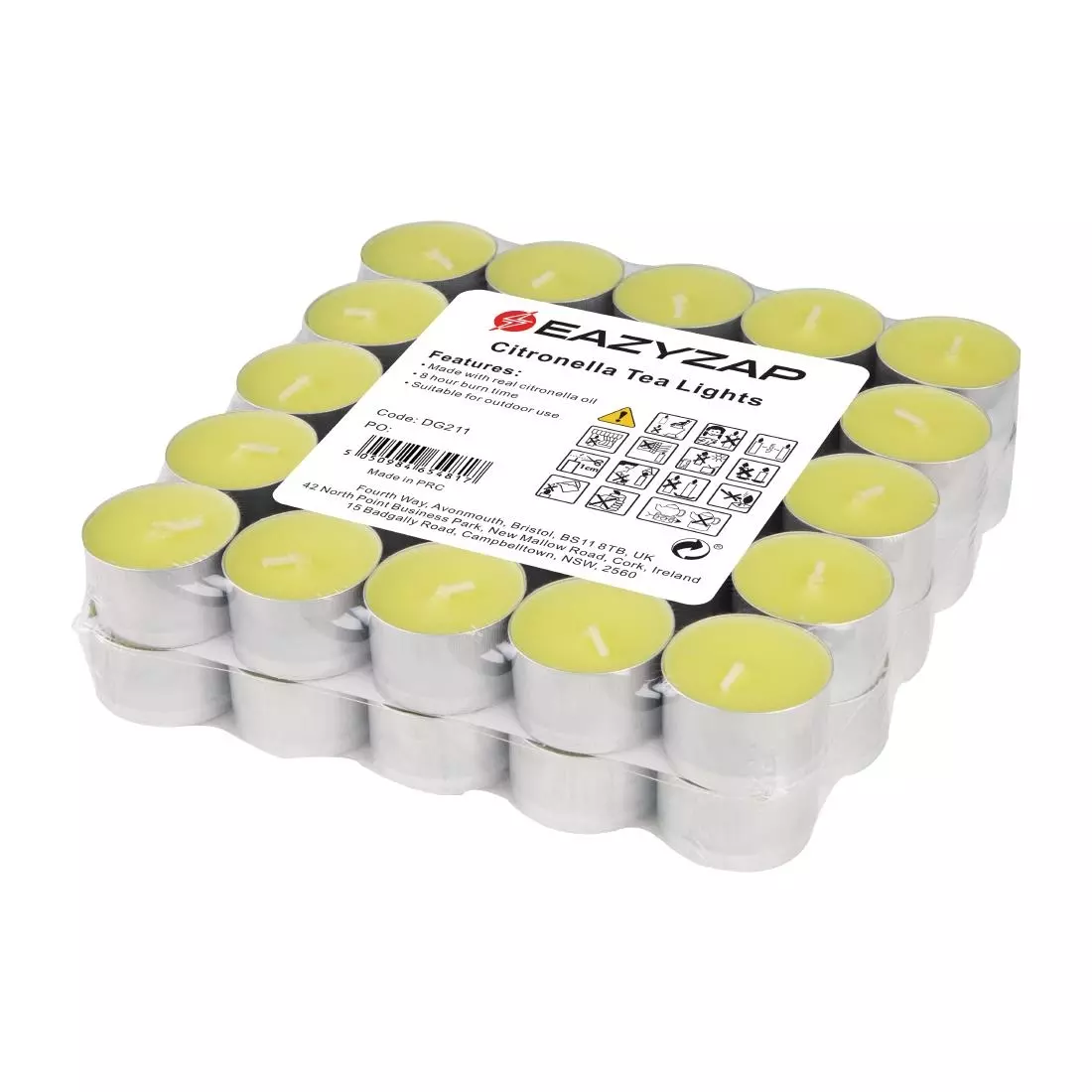 Een Eazyzap Citronella Theelichtjes (50 stuks) koop je bij ShopXPress