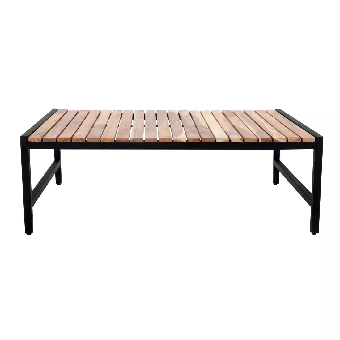 Een Bolero lage salontafel van staal en acacia, 1200x800 mm koop je bij ShopXPress