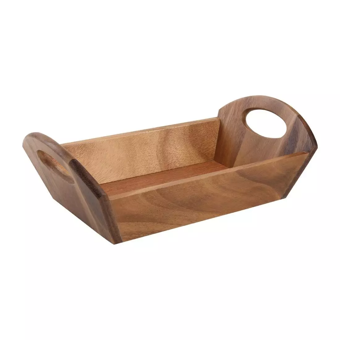 Een T&G Woodware acaciahouten broodschaal met handvatten koop je bij ShopXPress